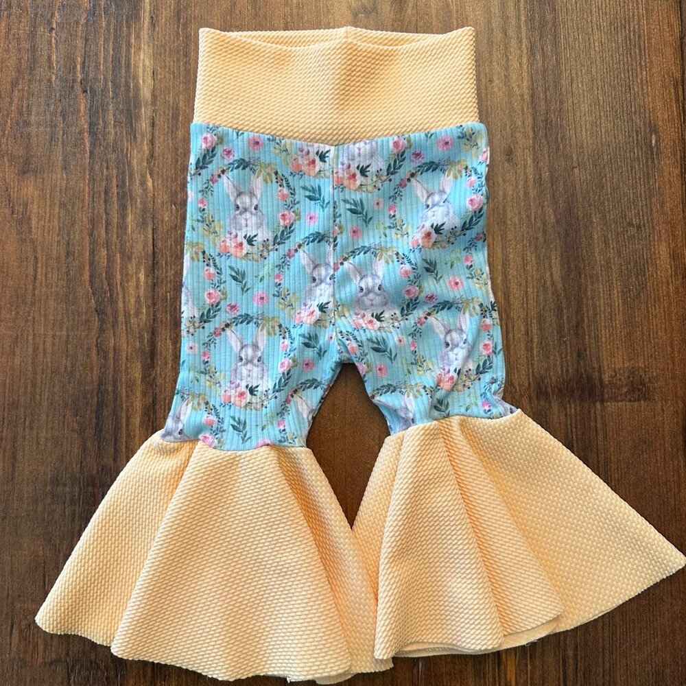 Girls Stretchy Bell Pants - Easter